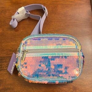 NWT Claire’s Small Lavender Sequin Bag